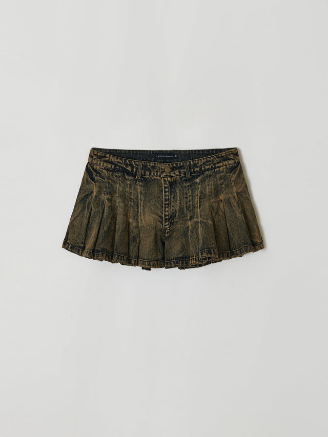 SS25 DENIM PLEATED SHORTS (-40%)