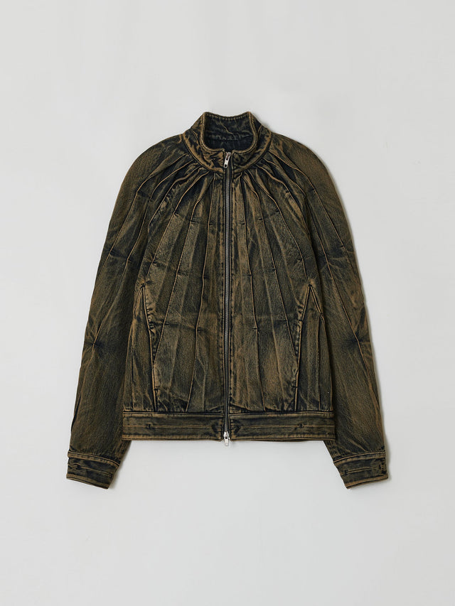 SS25 ‘TWIST’ DENIM SUNRAY PLEAT JACKET (-20%)