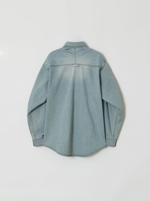 SS26 ‘STATIC’ DENIM TWIST SHIRT (-30%)