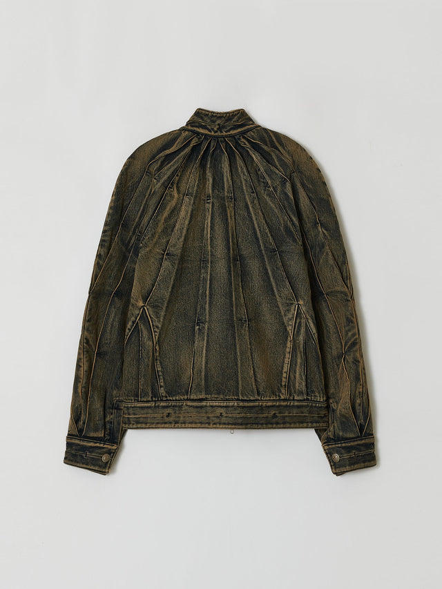 SS25 ‘TWIST’ DENIM SUNRAY PLEAT JACKET (-20%)