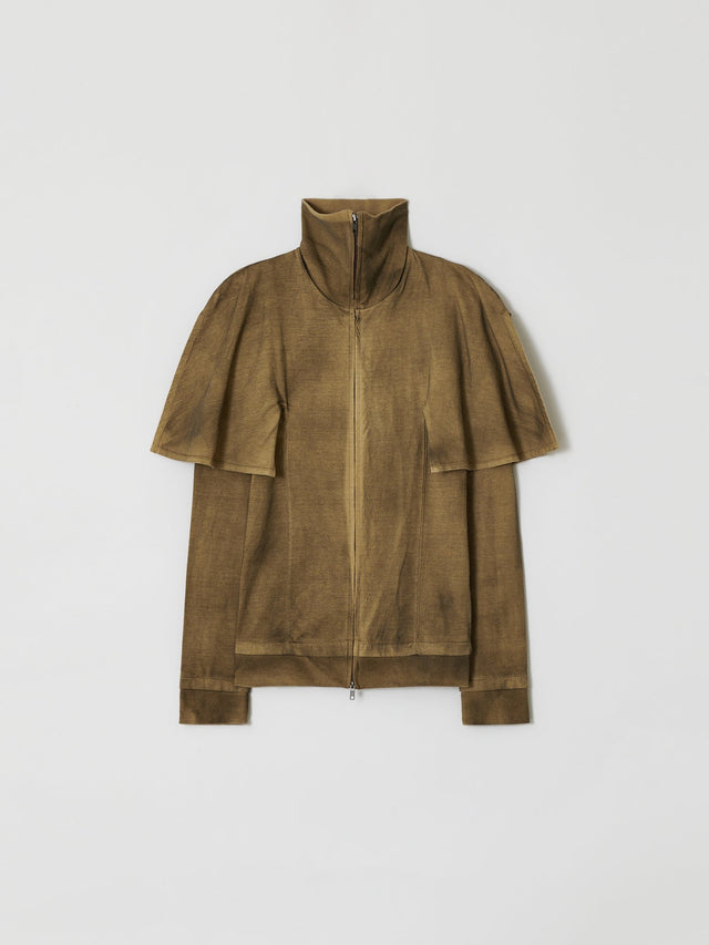 SS26 ‘STATIC’ CAPE LONG SLEEVE ZIP UP (-30%)