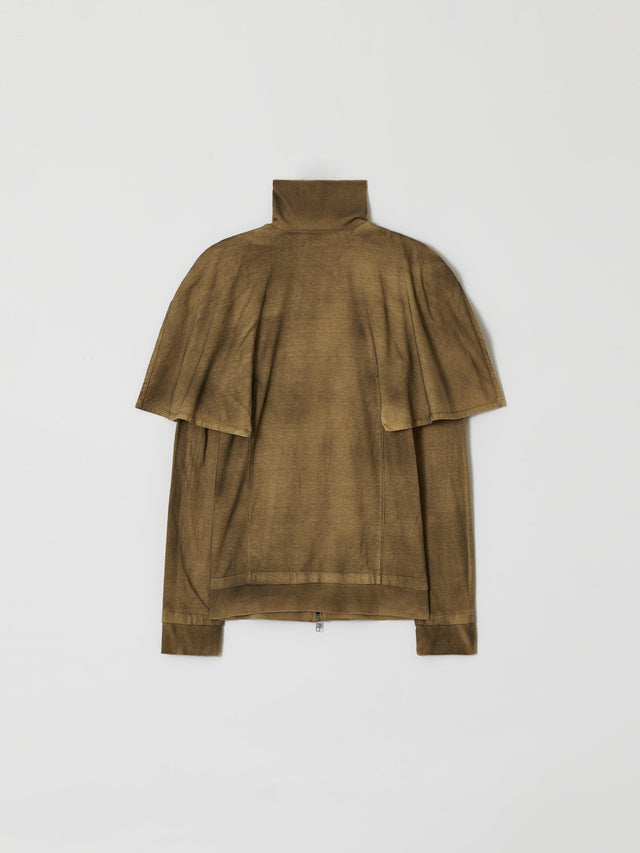 SS26 ‘STATIC’ CAPE LONG SLEEVE ZIP UP (-30%)