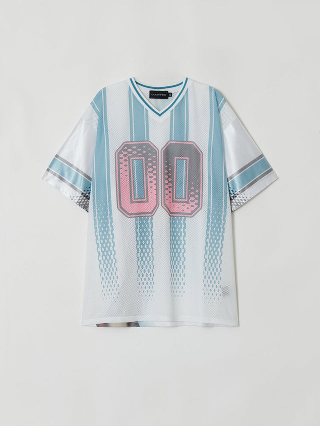 SS25 ‘TWIST’ G00M WHITE FOOTBALL TOP (-30%)