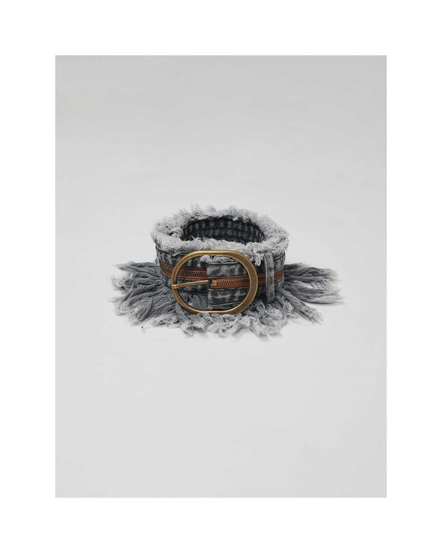 SS24 ‘BAD SPORTS’ FRAY BELT (GREY)