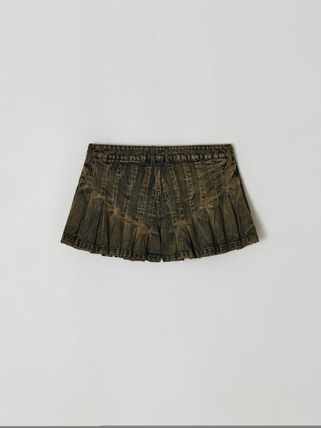 SS25 ‘TWIST’ DENIM PLEATED SHORTS (-40%)