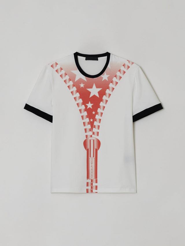 SS24 ‘BAD SPORTS’ ZIPPER PRINT T-SHIRT (-40%)