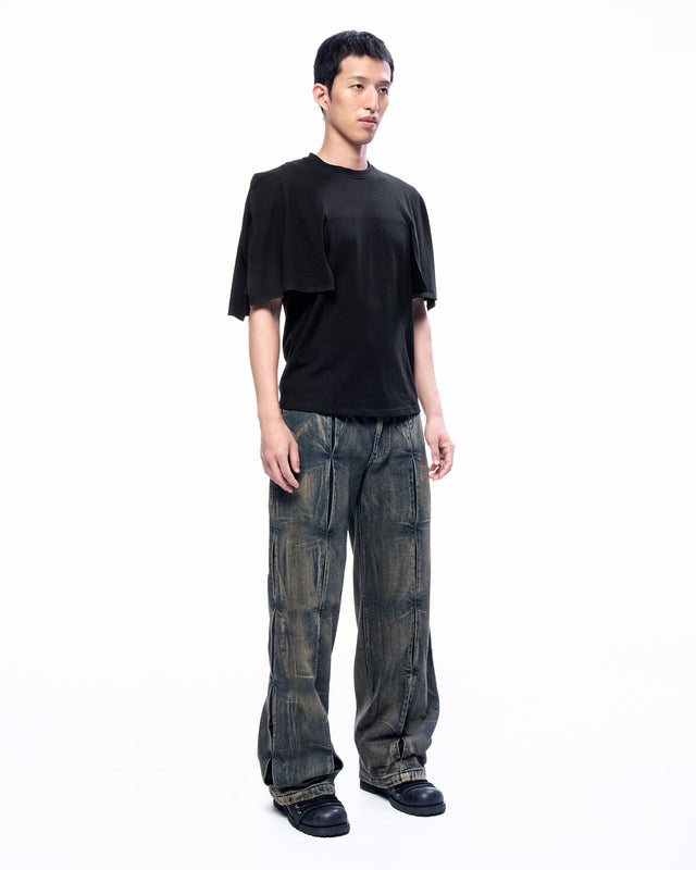 AW25 ‘MOVEMENT’ CAPE FLARED T-SHIRT (-20%)