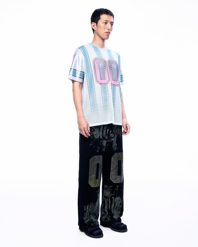SS25 ‘TWIST’ G00M WHITE FOOTBALL TOP (-30%)