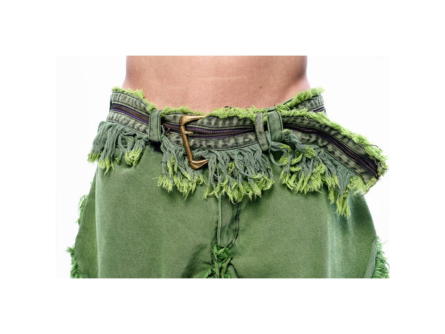 SS24 ‘BAD SPORTS’ FRAY BELT (GREEN)