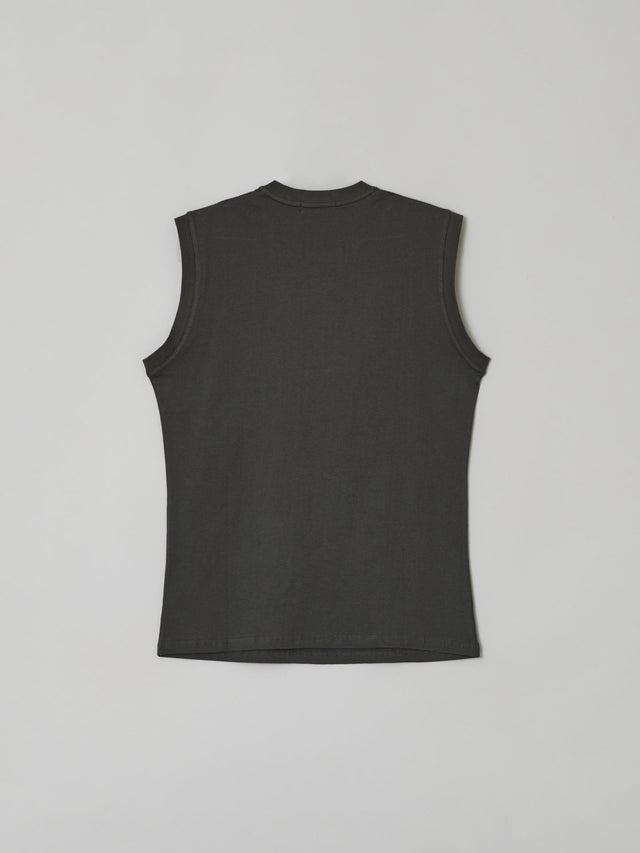 AW23 ‘RIDERS’ FURRY SKELETON PRINT SLEEVELESS TOP (-30%)