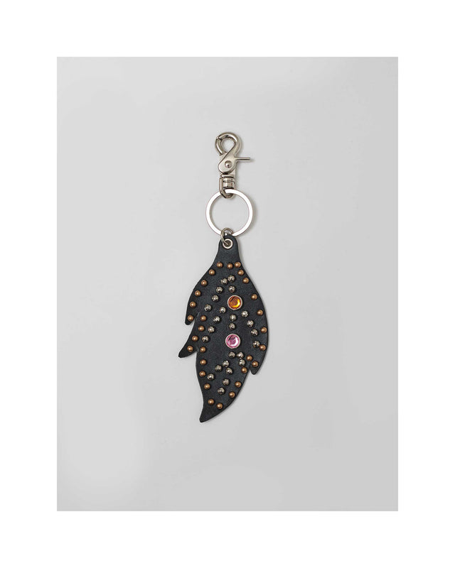 LEAF STUD KEY RING