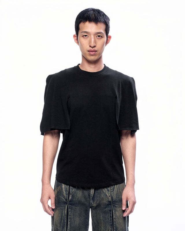 AW25 ‘MOVEMENT’ CAPE FLARED T-SHIRT (-20%)