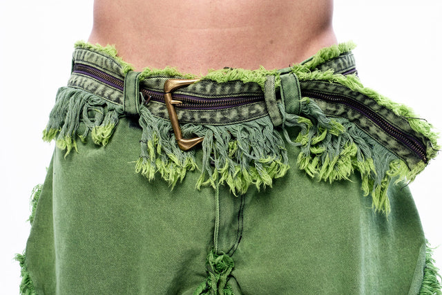 SS24 ‘BAD SPORTS’ FRAY BELT (GREEN)