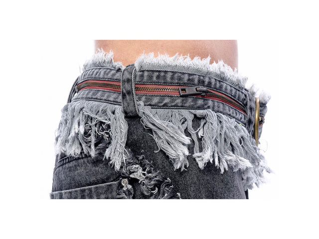 SS24 ‘BAD SPORTS’ FRAY BELT (GREY)