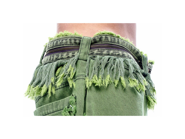 SS24 ‘BAD SPORTS’ FRAY BELT (GREEN)