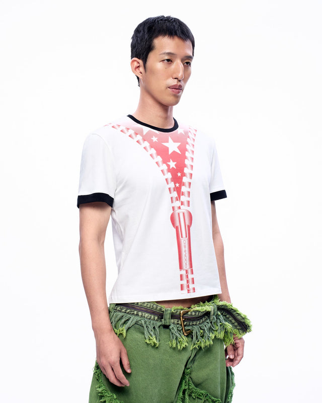 SS24 ‘BAD SPORTS’ ZIPPER PRINT T-SHIRT (-40%)