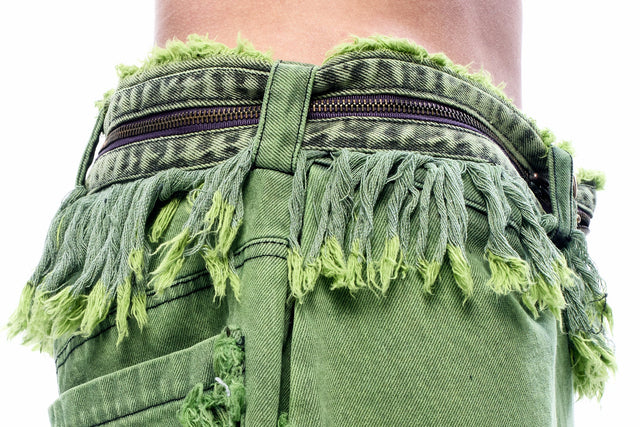 SS24 ‘BAD SPORTS’ FRAY BELT (GREEN)