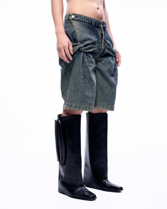 SS25 ‘TWIST’ TWIST BERMUDA SHORTS (-30%)