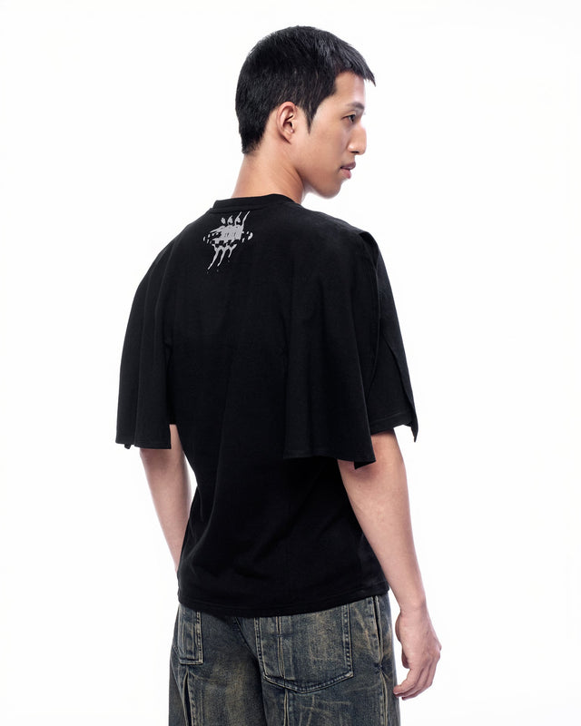 AW25 ‘MOVEMENT’ CAPE FLARED T-SHIRT (-20%)