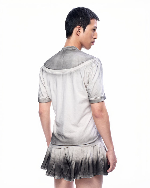 SS25 ‘TWIST’ FRONT ZIP UP T-SHIRT (-30%)