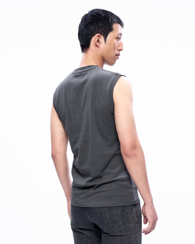 AW23 ‘RIDERS’ FURRY SKELETON PRINT SLEEVELESS TOP (-30%)