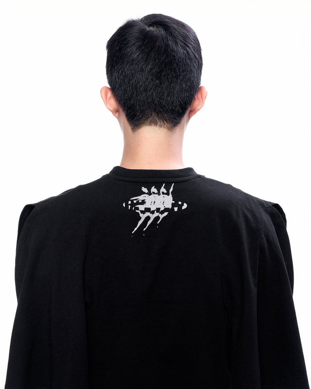 AW25 ‘MOVEMENT’ CAPE FLARED T-SHIRT (-20%)