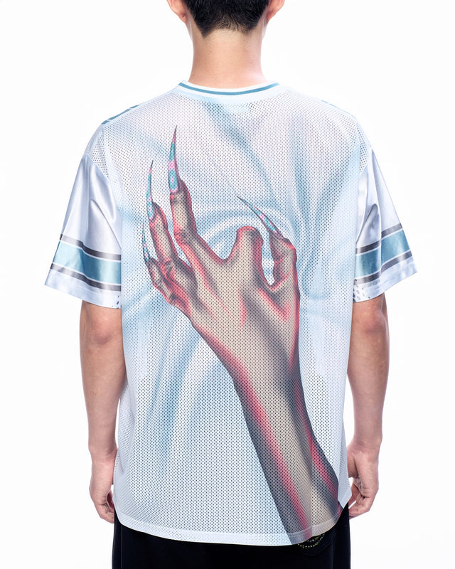 SS25 ‘TWIST’ G00M WHITE FOOTBALL TOP (-30%)