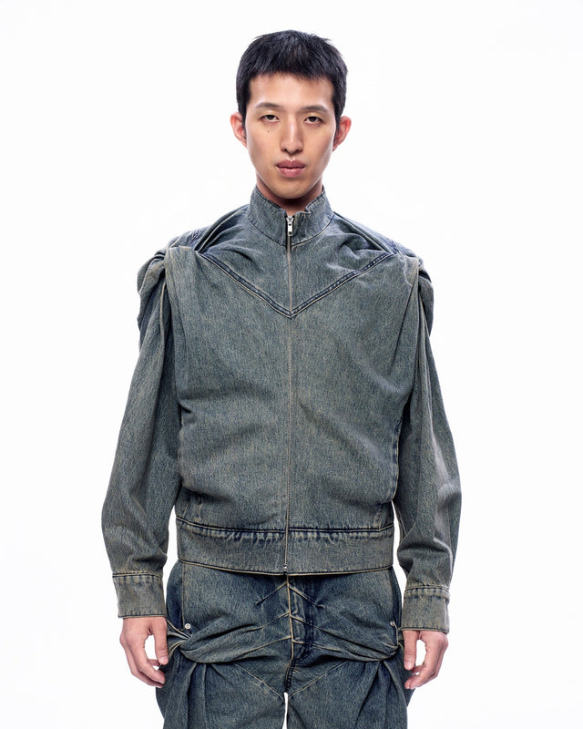 SS25 ‘TWIST’ DENIM TWIST JACKET