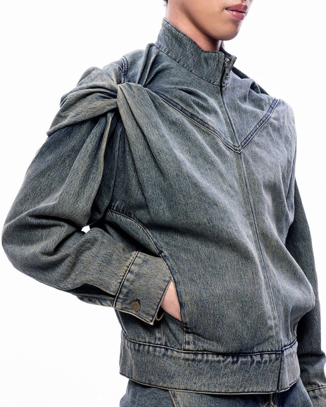 SS25 ‘TWIST’ DENIM TWIST JACKET