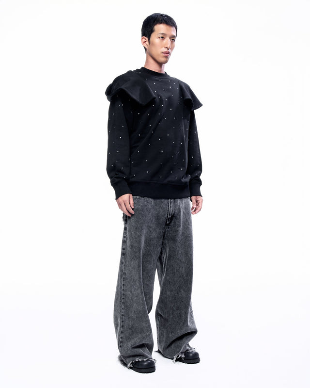 SS24 ‘BAD SPORTS’ PLAIN BACK POCKET BAGGY JEANS (-40%)