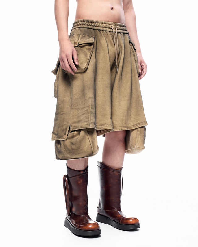 SS26 ‘STATIC’ BIG POCKET JERSEY SHORTS (-30%)