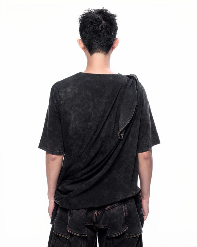 SS26 ‘STATIC’ DRAPED CROSS BAG TOP (-30%)