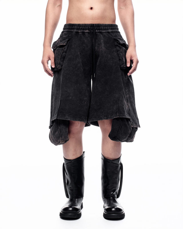 SS26 ‘STATIC’ BIG POCKET JERSEY SHORTS (-30%)