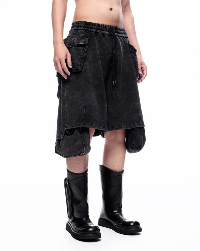 SS26 ‘STATIC’ BIG POCKET JERSEY SHORTS (-30%)