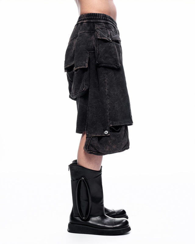 SS26 ‘STATIC’ BIG POCKET JERSEY SHORTS (-30%)