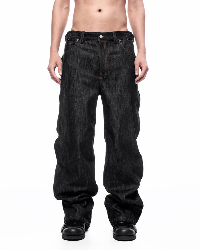 SS26 ‘STATIC’ LONG BACK POCKET JEANS (-30%)