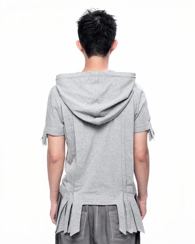 SS26 ‘STATIC’ PLEATS HOODIE (-30%)
