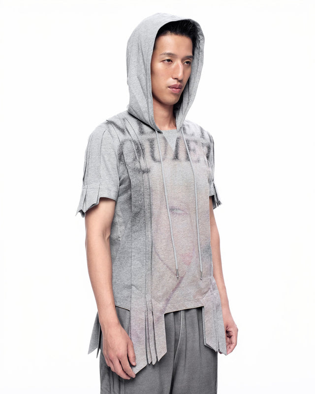 SS26 ‘STATIC’ PLEATS HOODIE (-30%)