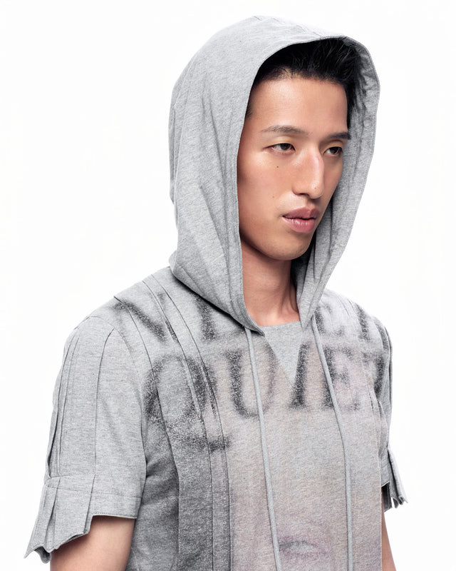 SS26 ‘STATIC’ PLEATS HOODIE (-30%)