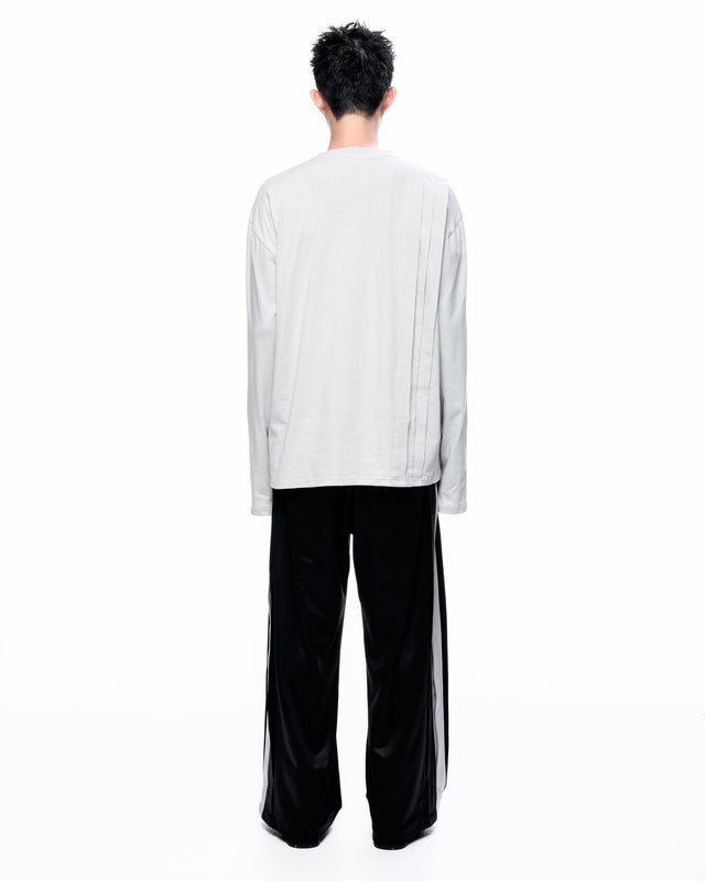 SS26 ‘STATIC’ PLEATED LONG  SLEEVES T-SHIRT (-30%)